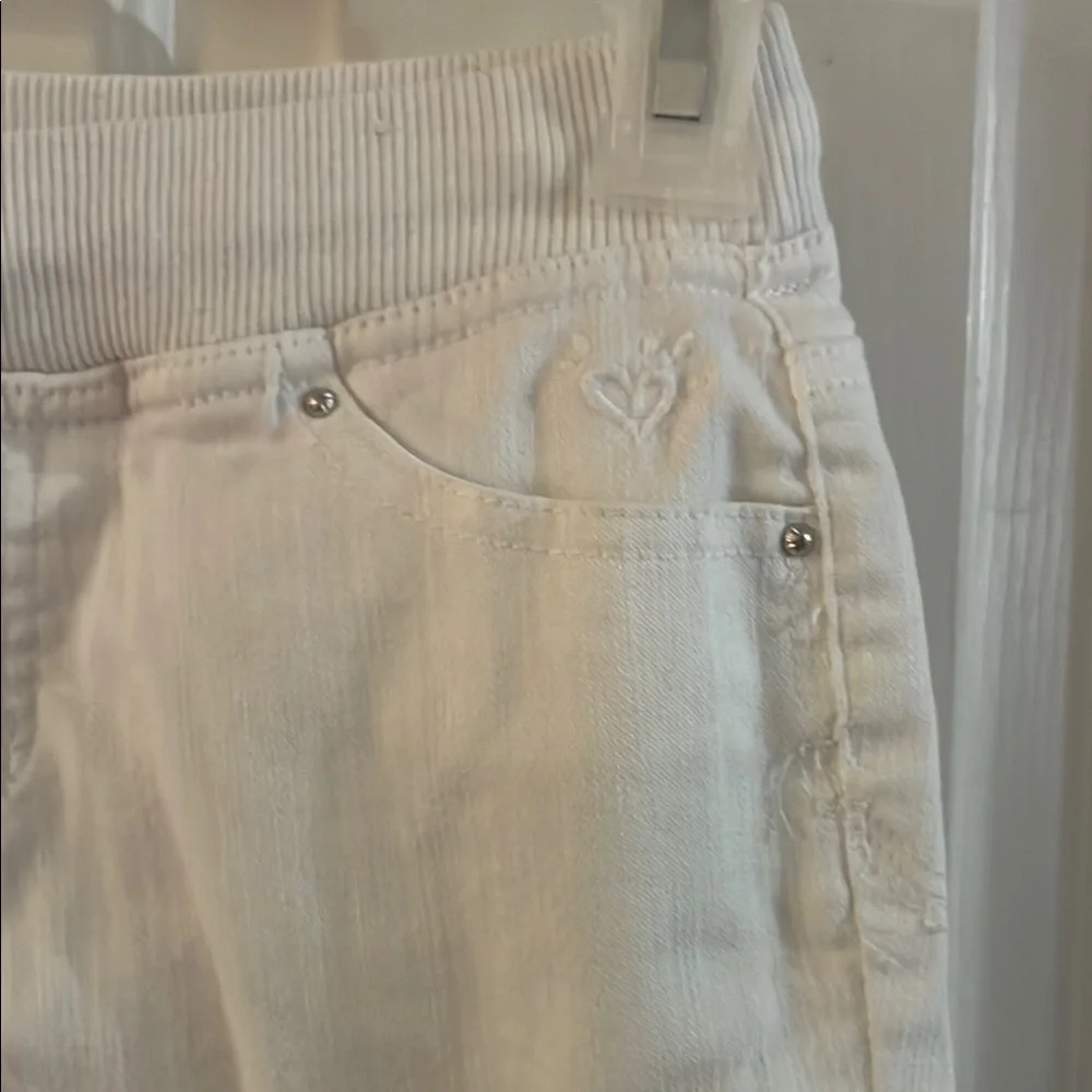 Justice Vintage Girls White Tie Casual Shorts